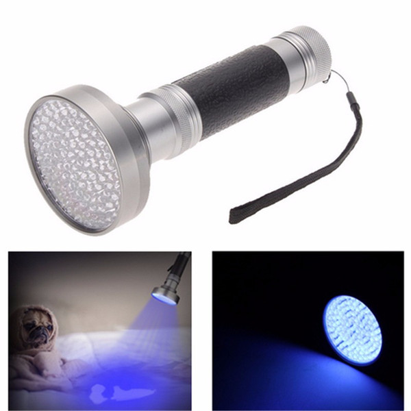 395-400nm Portable 100LED UV Flashlight for Detecting Scorpion Dog Pee Body Fluids Bed Bugs Inspecting Money Passports