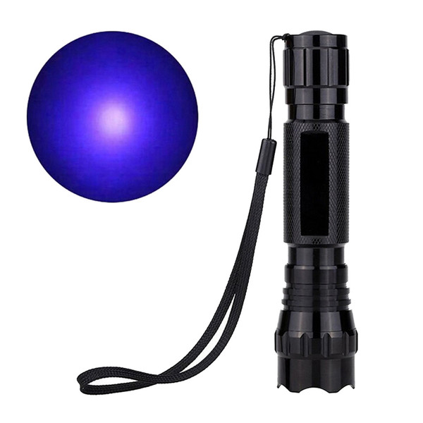 New sale Led Flashlight Torch Light Ultra Violet Light Blacklight UV Lamp For Marker Checker Detection