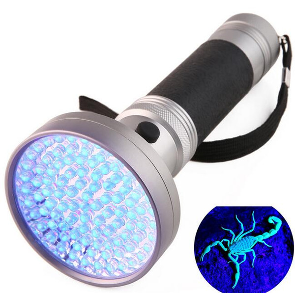 Super Bright 100LED UV Light 395-400nm LED UV Flashlight Torch UV Flashlight Purple Light LED Flashlight Portable Violet Light