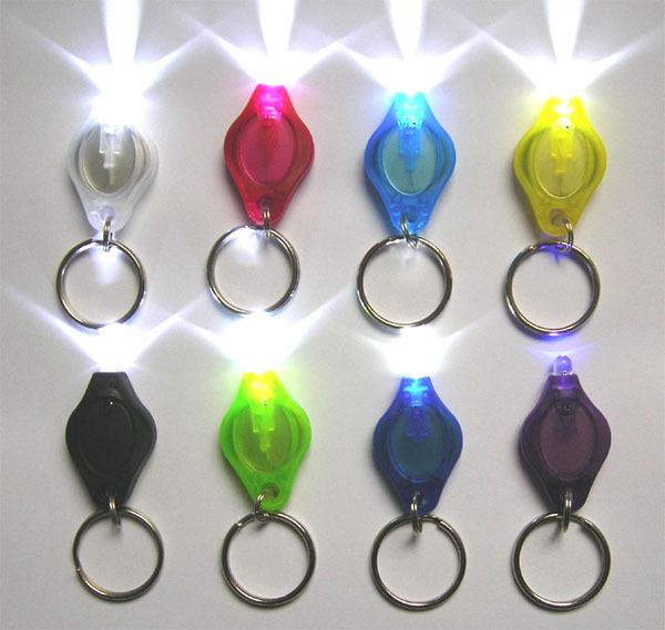 White & UV LED Keychain Light Mini LED Flashlight Keychains Car Key Accessories 2 Micro Light LED Keychain Flashlight Mini Light Colors