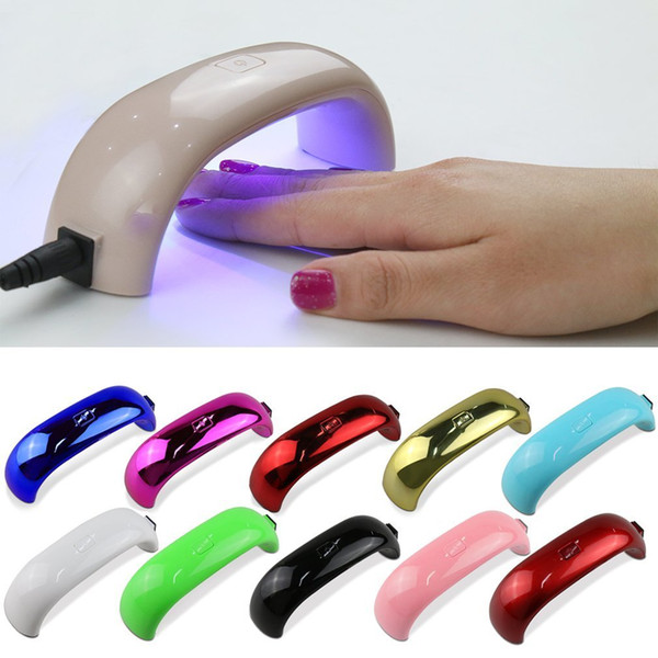 9w USB LED lamp UV Light Nail Dryer CURE ULTRA FAST Regular Gel led nail curing lamp Mini Portable USB LED Nail Dryer