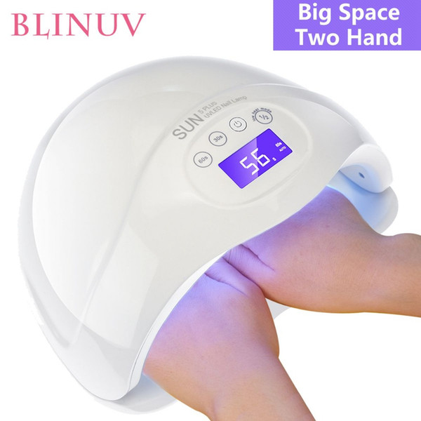 48W UV Lamp LED Nail Dryer Cure 24LEDs UV LED Gels Polish Nail Art Tools LCD Timer Touch Button Double Light Auto Sensor