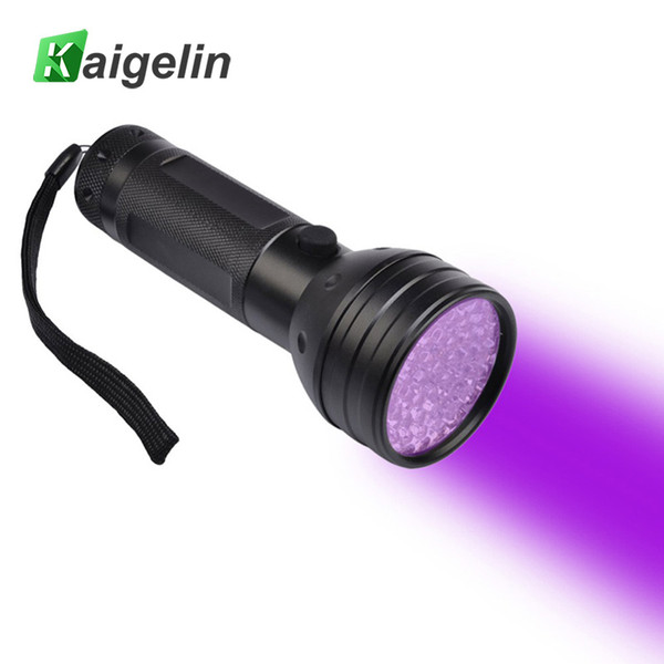 Kaigelin 51 LED UV Flashlight 395-400nm Scorpion Detector Hunter Finder Ultra Violet Blacklight Flashlight Torch Streamlight