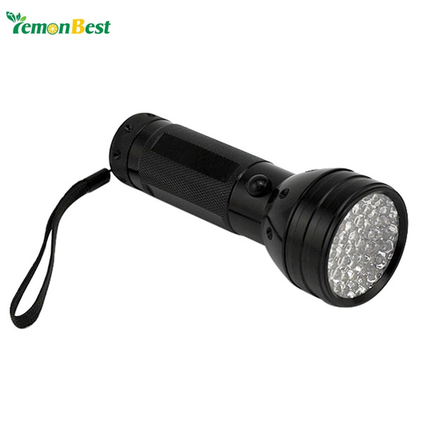 5W Black tactical Flashlight 51 UV LED Torch Scorpion Detector Hunter Finder Ultra Violet Black Light Torch Lamp