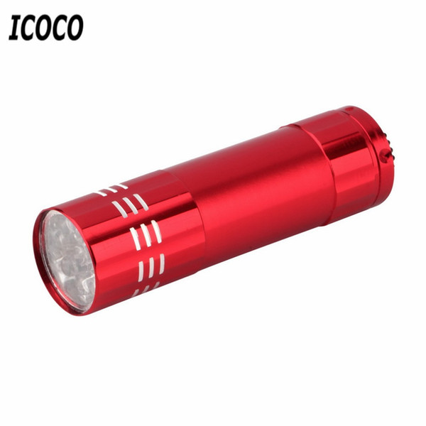 ICOCO LED UV Linternas Light Flash Torch Personalized Mini Ultra Violet Backlight Detection 4 Colors LED Flashlight