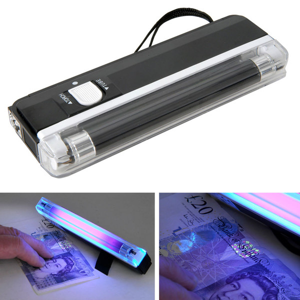 Quality Goods Handheld UV Leak Detector For UV light bank note / test currency + White LED flashlight torch