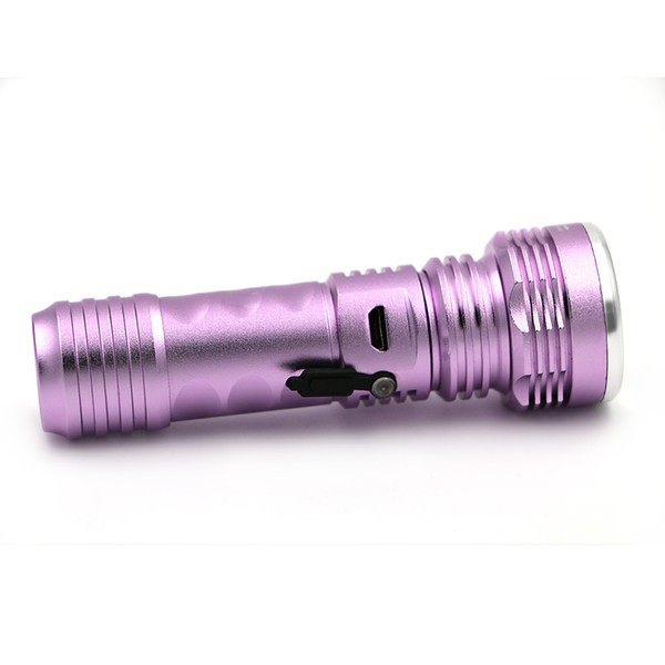 Mini USB Rechargeable UV Flashlight White Light & UV Light USB Charging LED Flashlight 4 Modes Adjust Focus Mini UV Torch