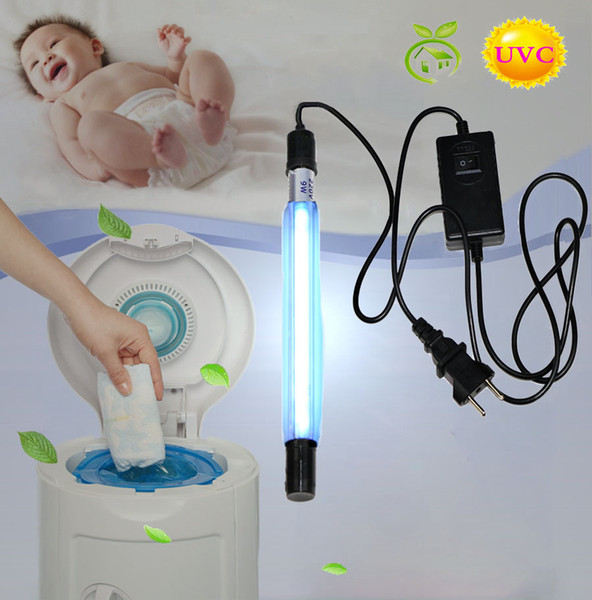 Air Cleans UVC Deodorization Germicidal Lamp Quartz Sterilization Bulb Disinfection Remove Odor Bad Smell for Diaper Trash Can 220Voltage