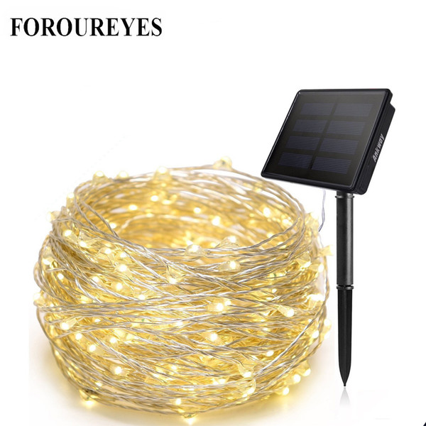 Solar LED String lamp 20m Copper Wire Fairy Holiday light Strip Decor Garden Lawn Wedding X'mas Party Ambiance light