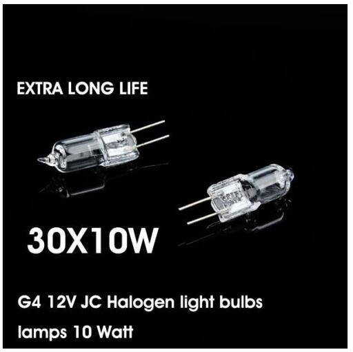 100PCS G4 20W bulb 12v 20W 10W Halogen Light Bulb Bulbs Capsule Long Life 12v clear capsule light bulbs home car boat marine