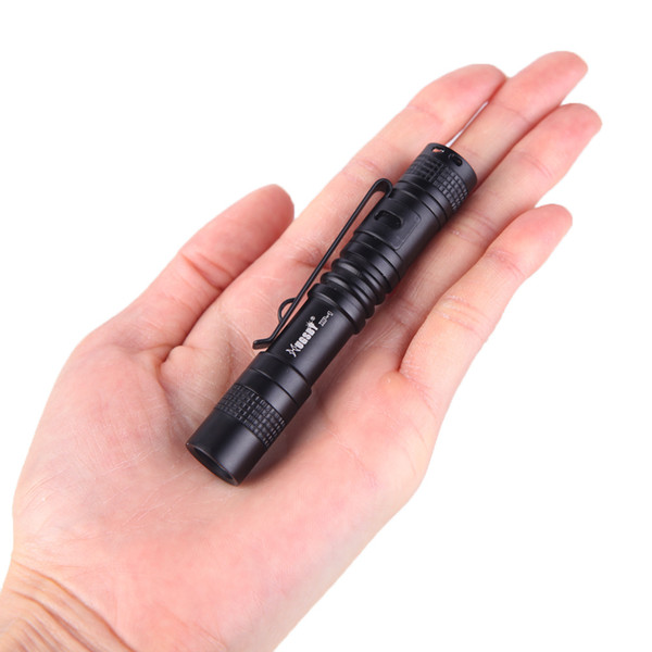 Wholesale-CREE XPE-R3 LED  led torch Portable Hugsby Mini Pocket light Skid-proof Abrasion Resistance 1 switch mode lighting