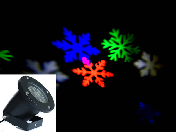 SF-EXPRESS Christmas snow LED laser light outdoor IP65 waterproof four colors sonw pattern Hallowmas led laer light