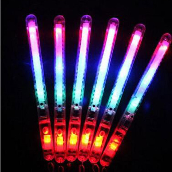 Hot LED Light Sticks LED Flashing Light Colorful Sticks Glow Stick Halloween Party Accessory Christmas Toy Flashing Concerts LED Cheer Props