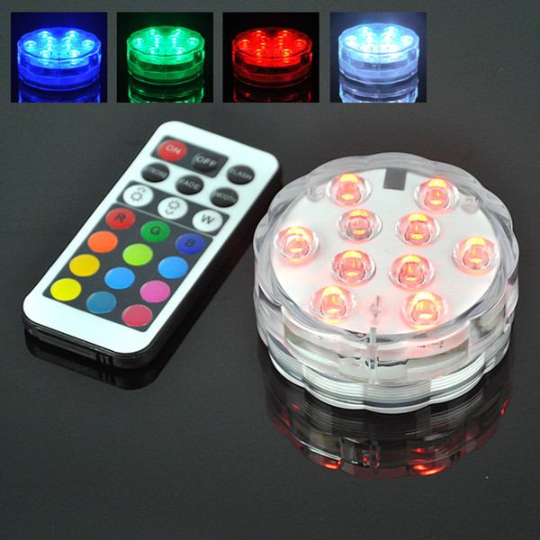 2016 New Waterproof RGB LED Light Aquarium Underwater Lights + Remote Control Can Decorate Fish House/Home/Vase