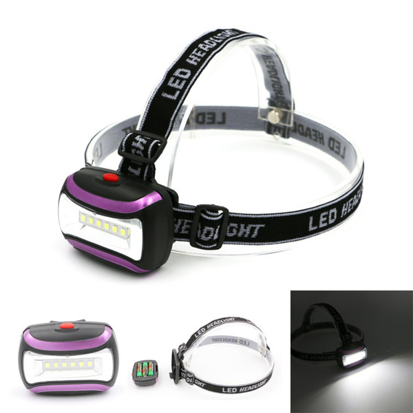 Wholesale-New arrival Mini 3 Modes Waterproof LED Headlight outdoor Headlamp torch light lamp Lanterna with Headband use AAA battery