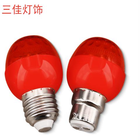 LED lantern bulb E27 red longevity lamp B22 shrine for light bulb in front of Buddha 3W power