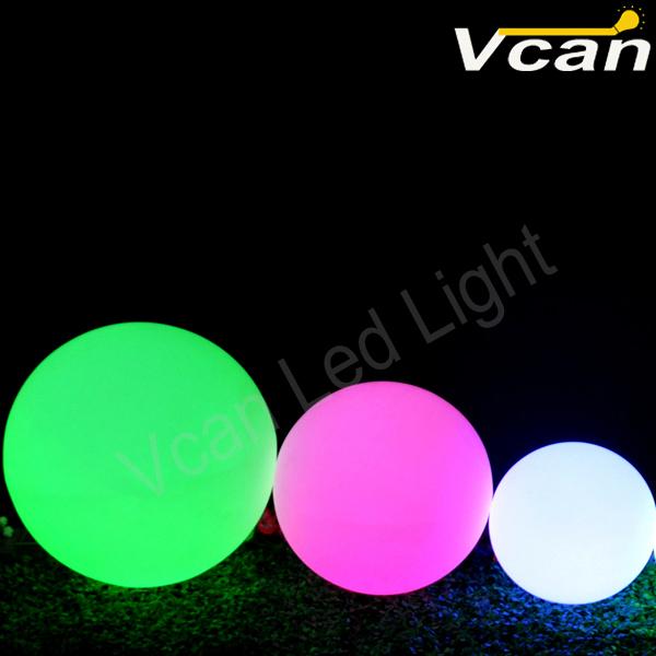 8PCS Free Shipping dia15cm waterproof outdoor plastic glowing wireless led sphere ball for wedding event party garden