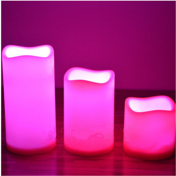 Remote Control Outdoor Wedding Lights LED Candle Light for Home Birthday Party Wedding Christmas Decorations Color-changing Pillar Candles