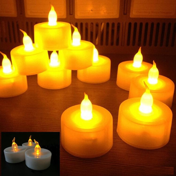 bright white tea lights Battery operated led crystal tea lights Flicker Flameless Wedding Birthday Party Christmas Decoration