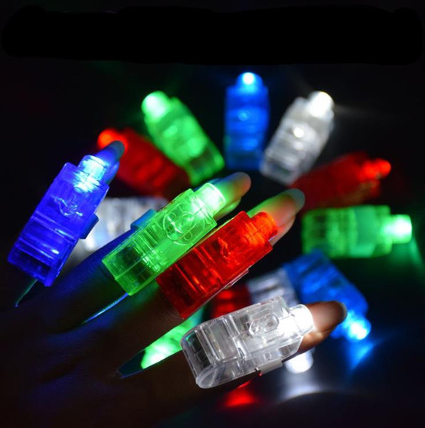 LED creative dazzling finger lights KTV party lights flashing atmosphere in entertainment places laser fashion ring lights novelty toy light