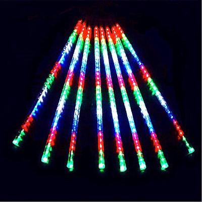 8pcs Free shipping 50CM double-sided LED Meteor light decoration christmas light LED Snow fall tube raining tube led meteor tube