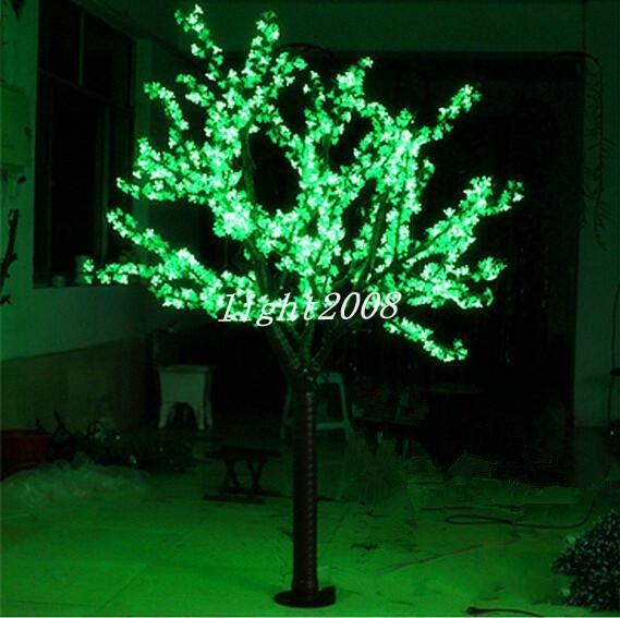 LED Artificial Cherry Blossom Tree Light Christmas Light 1248pcs LED Bulbs 2m/6.5ft Height 110/220VAC Rainproof Outdoor Use Free Shipping