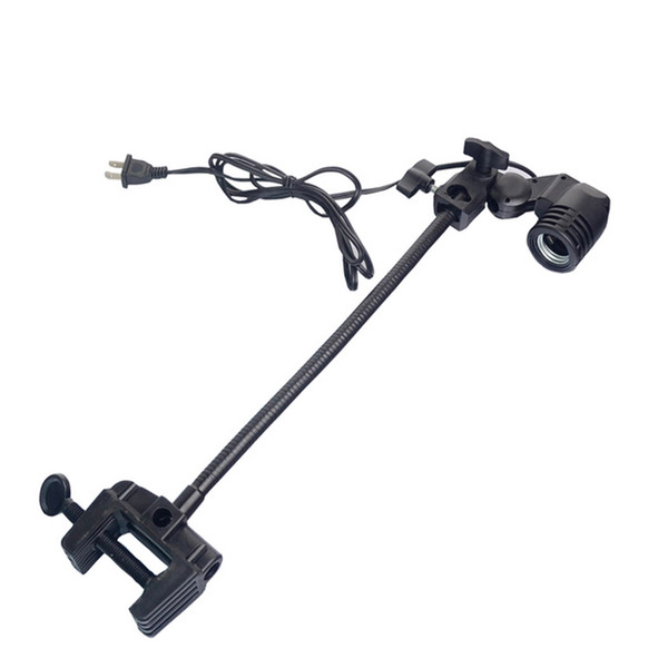 Adjustable E27 LED Aquarium Light Bulb Holder Gooseneck Clamp / Mount Clip Lamp