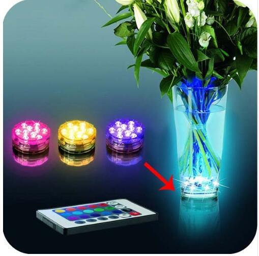 Waterproof Multi Colored Light Bulb Submersible RGB LED Light Party Lamp Underwater With Remote Control Diving Lamp Decoration