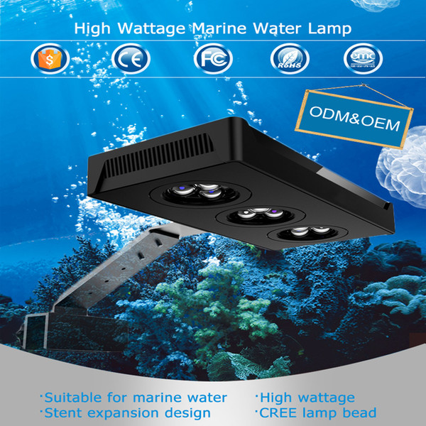 Free shipping LED Aquarium Light 30W A029 Lamp For Coral Reef Aquatic EU Plug 30Cm 50cmFish Tank Ornament Drop Ship