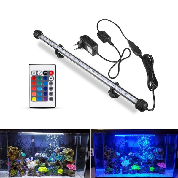 Aquarium LED Bar Light Waterproof Fish Tank LED Light 19/29/39/49CM Underwater Lamp Aquariums Decor Lighting 110V 220V EU Power