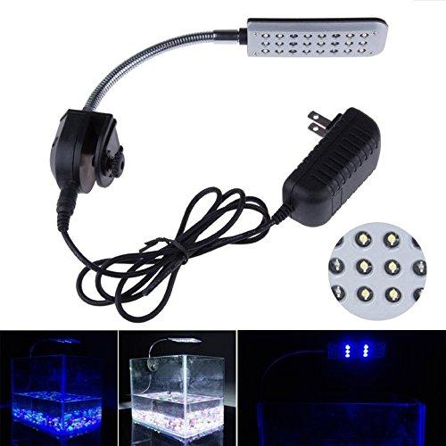 LED Clip Aquarium Lights Kit For Fish Tanks led lgihts ,24 LEDS,Light color White and Blue