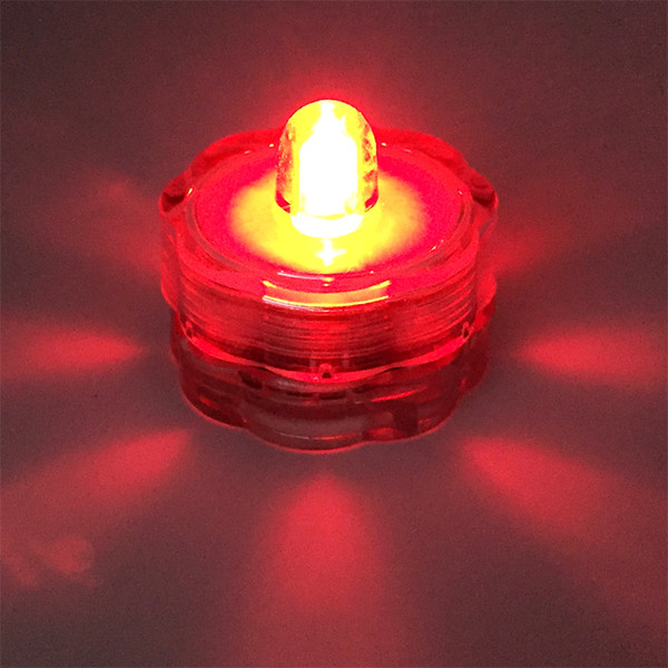 LED Christmas Day Vase Decorative Plum Style Can Change 2032 Battery Candle Light Waterproof Grade IP68 red