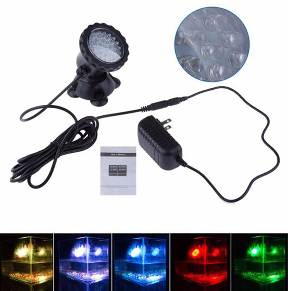 RGB led aquarium lights Underwater Waterproof IP68 fountain pool Lamp Aquarium Fish tank Light for Swimming Pool Pond Light AC110-245V