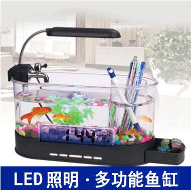 Mini Aquarium creative fish tank lamp LED acrylic desktop aquarium USB Mini Mini fish tank factory direct sale