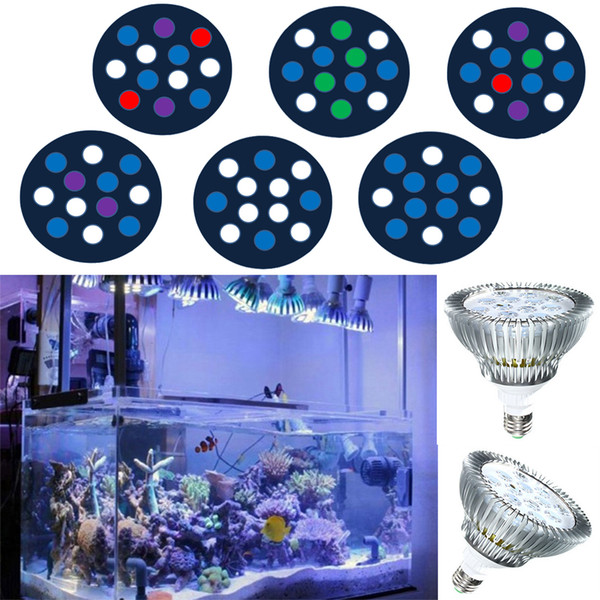 36W LED Reef Lighting PAR38 Aquarium LED Light E27 LED Corals Refugium Bulbs