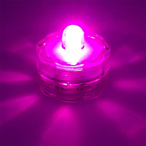 LED Christmas Day Vase Decorative Plum Style Can Change 2032 Battery Candle Light Waterproof Grade IP68 Pink