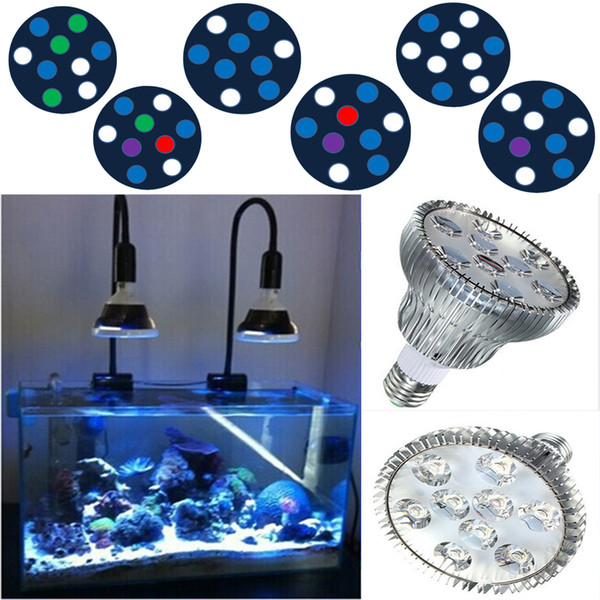 27W LED Aquarium Light PAR 38 LED Reef Lamp E27 Aquarium LED Bulbs for Reef Tank