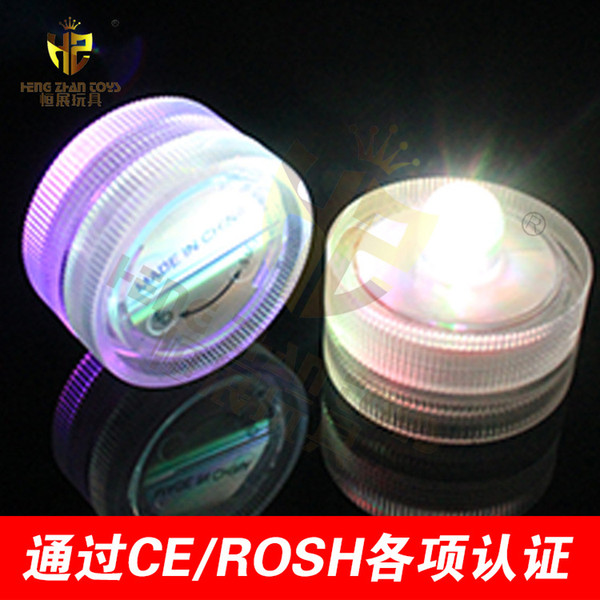 Factory direct sale multi color electronic fish tank lamp, round waterproof candle lamp LED diving light