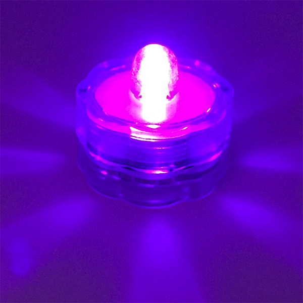 LED Christmas Day Vase Decorative Plum Style Can Change 2032 Battery Candle Light Waterproof Grade IP68 purple