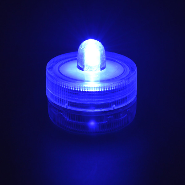 LED Christmas Decoration Diving Candle Lights Festival 2032 Battery Party Wedding Tuna Decorative Waterproof IP68 Blue