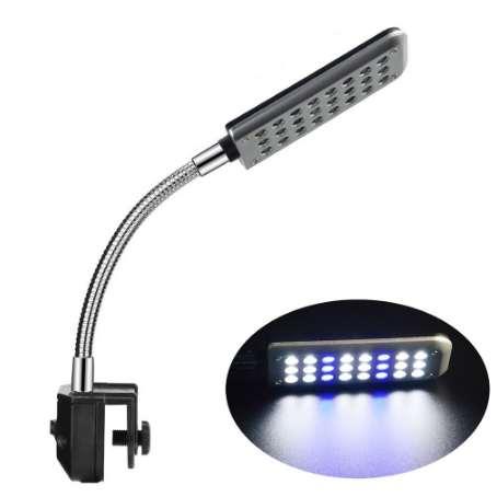 CHFL Led Aquarium Light, Fish Tank Light, Clip On Fish Tank Lighting Color With White&Blue Us Plug