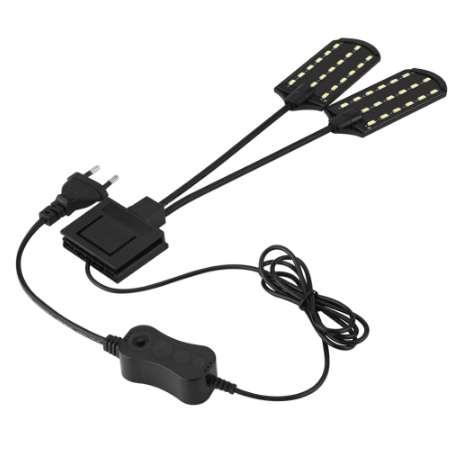 Aquarium Led Lighting 220V Waterproof Clip-on Lamp 15W LED Aquarium Light Plants Grow White Color Lighting