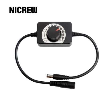 Nicrew 12-24V LED Dimmer Controller Modulator For Aquarium Fish Tank LED Light Lamp LED Intelligent Lighting Dimming Controller