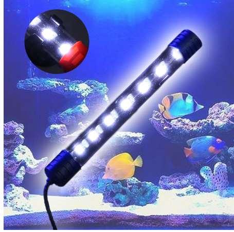 1.5W EU Plug Submersible Waterproof Aquarium Fish Tank LED Light Bar Strip Lamp W18 Drop ship