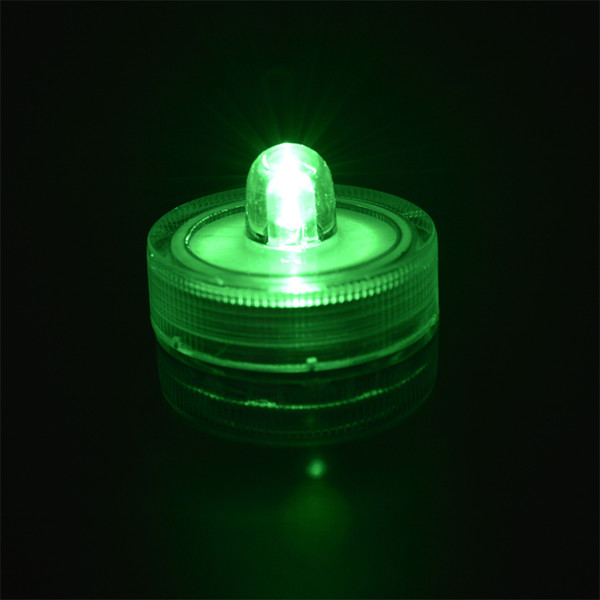 LED Christmas Decoration Diving Candle Lights Festival 2032 Battery Party Wedding Tuna Decorative Waterproof IP68 Green