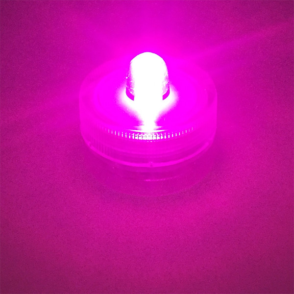 LED Christmas Decoration Diving Candle Lights Festival 2032 Battery Party Wedding Tuna Decorative Waterproof IP68 Pink