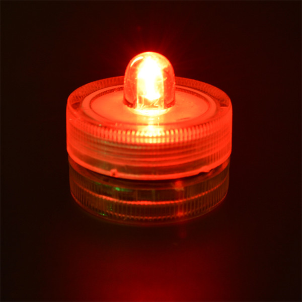 LED Christmas Decoration Diving Candle Lights Festival 2032 Battery Party Wedding Tuna Decorative Waterproof IP68 Red