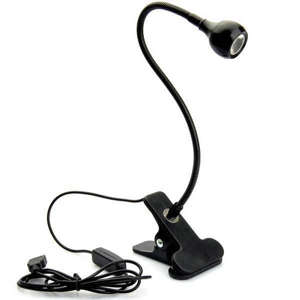 LED Desk Lamp with Clip 1W Flexible LED Reading Lamp USB Power Supply LED Reading Book Lamp