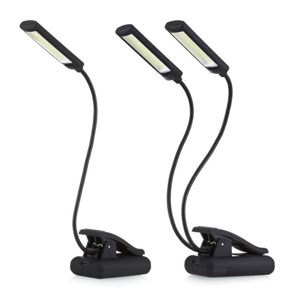 2018 New 6W LED USB Dimmable Clip On Reading Light for Laptop Notebook Piano Bed Headboard Desk Portable Night Light