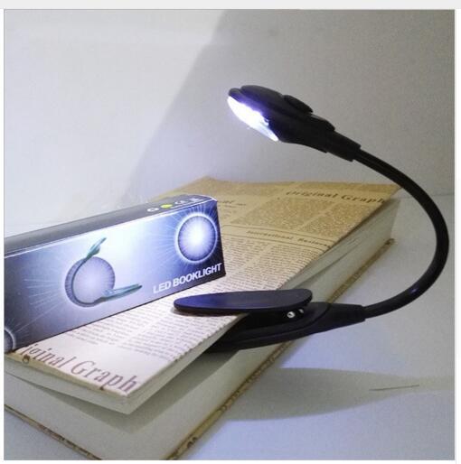 Led book Light Mini Clip-On Flexible Bright LED Lamps Light Book Reading Lamp For Travel Bedroom Books Reader Christmas Gifts